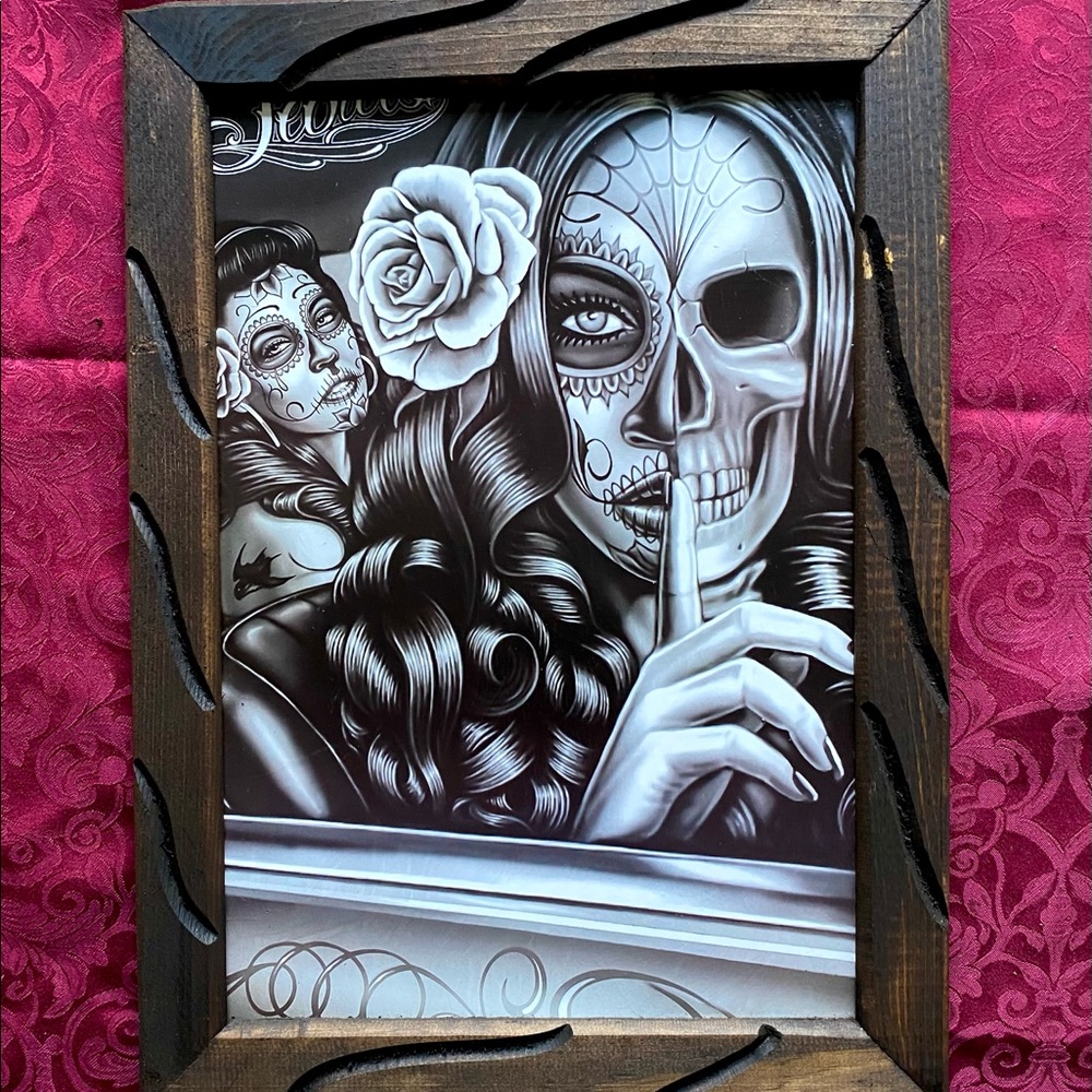 CATRINA WOOD FRAME PAINTING